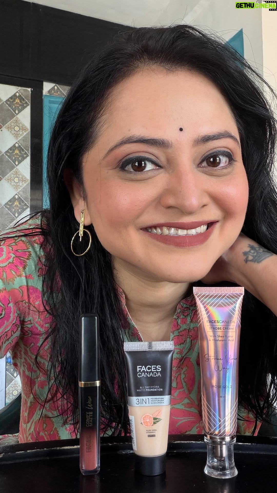 Monika Dabade - 13.4K Likes - ✨Festive season = glow up season ✨ 

But let’s be real... tired of dull skin ruining the vibe? 😩
I’ve found my instant glow secret and I’m spilling it 💖
 Faces Canada’s got us covered 👀💫
@letspurplle

#StrobeGlowFace#LightweightMakeup#hydramatteFoundation#EasyMakeup 
#ComfywowLipstick #Strobe#glow#glowing#FacesCanada
