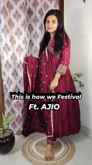 Monika Kushwah Instagram - This is how we Festival #ajio
#ajiolife #ajiofashion #thisishowwefestival #fashionista_monika #instafashion #trending