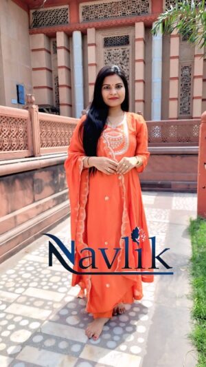 Monika Kushwah Instagram - #incollaboration with @navlik.in
Received this beautiful Ethnic Kurta Set 🥻from Navlik.in Perfect blend of Fashion & Tradition✨️
Party wear beautiful outfit
Comment for link 🔗
Women's Vichitra Silk Embroidered A-line Kurta with Vichitra Silk Pant and Chinon Embroidered Dupatta Set
Available on @amazondotin @myntra
#navlik #fashionobsessed #fashionmodel #outfit
#myntrafinds #amazonfinds #instagood #fashionista_monika #ethenicwear #instafashion #instagram #creators #instafashion