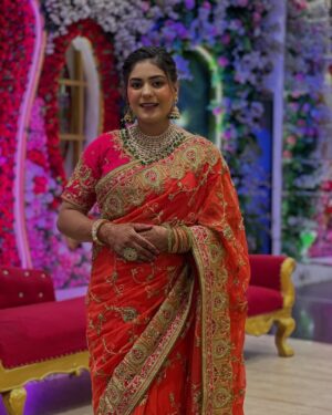 Monika Sharma Instagram - Wrapped in elegance ❤️
@monikasharma_official 

#monikasharmaofficial #monikasharma #post #pictures #party #photos #saree #trend #tradition #instagram #threads #x #facebook #photostyle