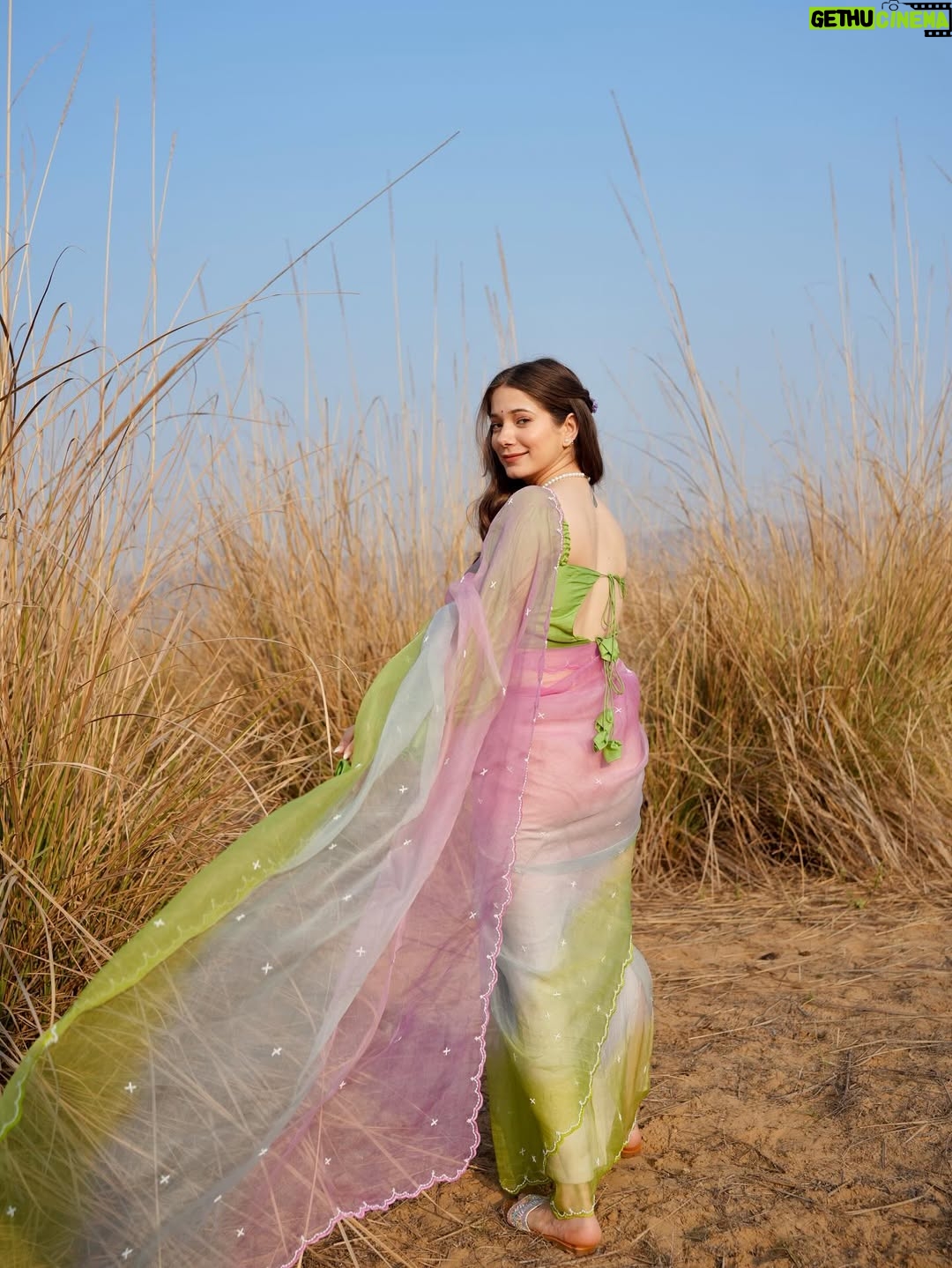 Mousha Khatri - 49.4K Likes - Still not over this saree moment 🌸 

📸: @mayur_khatri 

#shootdiaries #bollywoodvibes #indianmuse #timelesssaree #festivemood #sareestories #indianaesthetic #jaipurdiaries #ethnicvibes