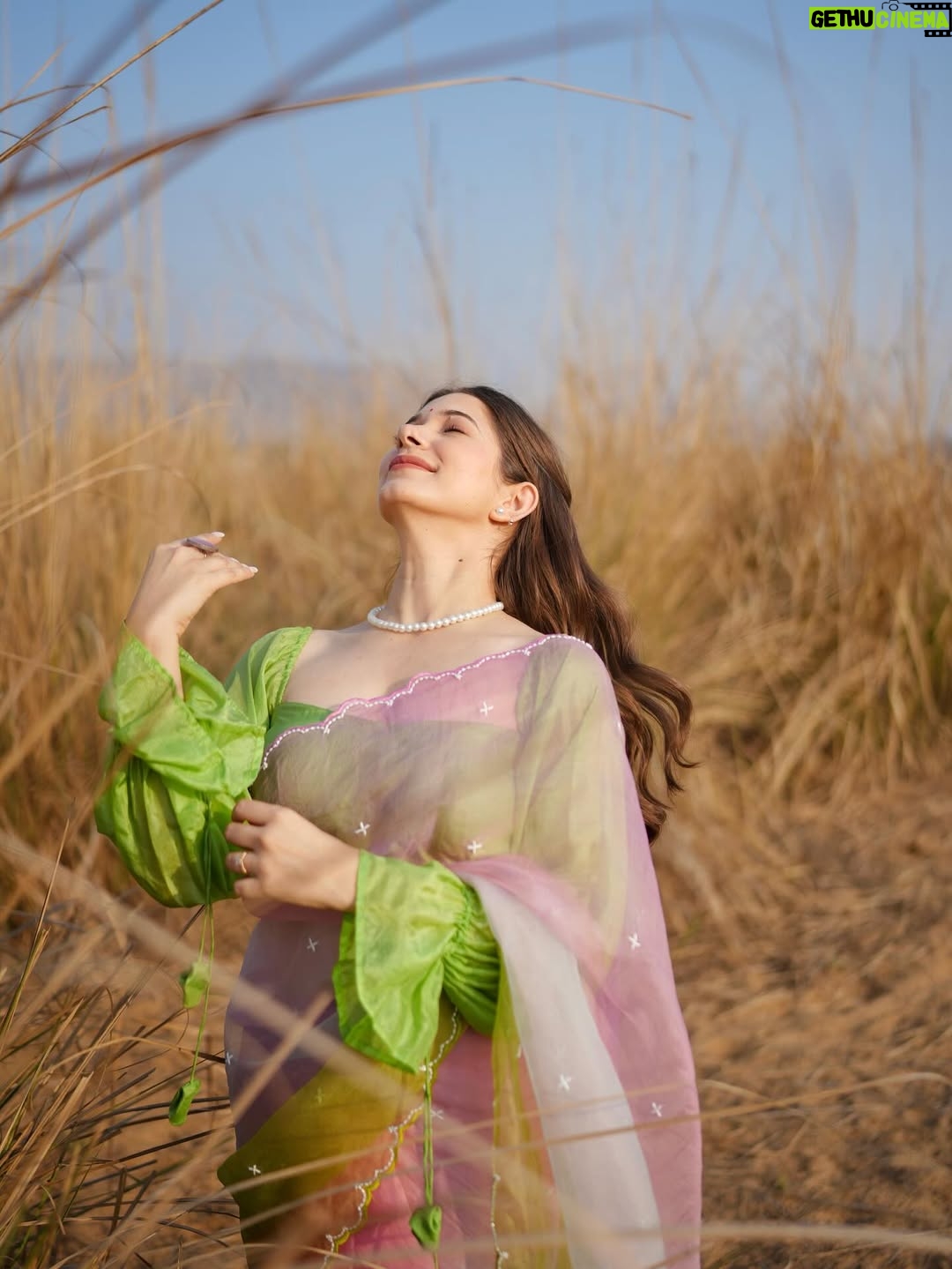 Mousha Khatri - 49.4K Likes - Still not over this saree moment 🌸 

📸: @mayur_khatri 

#shootdiaries #bollywoodvibes #indianmuse #timelesssaree #festivemood #sareestories #indianaesthetic #jaipurdiaries #ethnicvibes