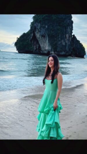 Mrinal Deshraj Instagram - IF THERE IS HEAVEN FOR ME, I’M SURE IT HAS A BEACH ATTACHED TO IT❤️
:
Krabi diaries❤️
:
Editing courtesy:- @ukmanuraj ❤️
:
#designer #wear #gown #krabi # holidays #beautiful #memories #happy #fun #pretty # beaches #life #mylife #waterbaby #husband #love #lifeisbeautiful #mreedazzle #mreenaldeshraj ❤️