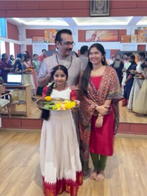 Muktha Instagram - Sree Gurubyo Namah 🙏✨
On this auspicious day of Vijaya Dashami 2025 we had puja and prayers in our class @_nrithyagruham_ and received the blessings of my Guru Vineeth Sir 🙏🏻 @vineeth_actor and all our teachers. 🙏✨

Wishing all students who begin their learning journey today the strength, passion, and dedication to achieve great success in the years ahead. 🌼📚