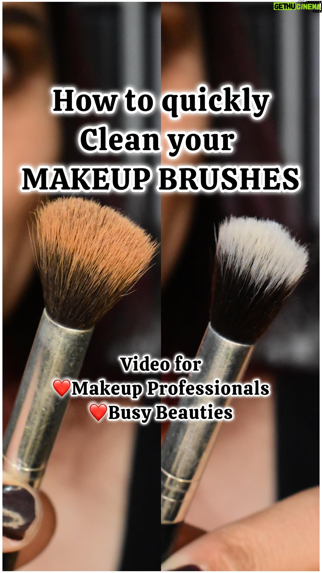 Mukul Richards - 1.1K Likes - Fun fact: Not cleaning your brushes regularly can actually change the color of your makeup. Happened to me once during a client shoot—never again!
Brush cleanser in frame @shomavenofficial #gifted