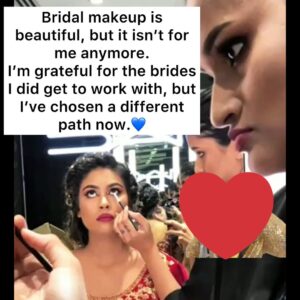 Mukul Richards Instagram - Here’s a little get to know me 💙
Many of you ask me about bridal makeup services, and why I don’t take them up anymore.
This carousel is a piece of my journey 💕 the choices I’ve made for my peace, dignity, and lifestyle.
Grateful for everyone who’s been part of it