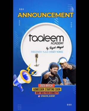 Muskaan Instagram - 🎸🎷🎶 Big News! 🎶🎺🎻

We’re thrilled to announce Taaleem Academy -your new destination for singing & music classes! 🎤🎹
A soulful venture by @taaleemmusic & @thesajidwajid , starting soon!✨✨

Follow this page for all updates and enquiry details – dropping soon! 🌟💥✨
 #TaaleemAcademy #ComingSoon #MusicBeginsHere #SajidWajid #Taaleem #MusicClasses #SingingClasses