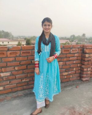 Muskan Thakur Instagram - 🤍💙🤍
#ootd #punjabi #himachali #suit #girl