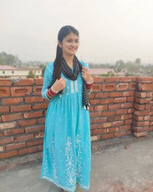 Muskan Thakur Instagram - 🤍💙🤍
#ootd #punjabi #himachali #suit #girl