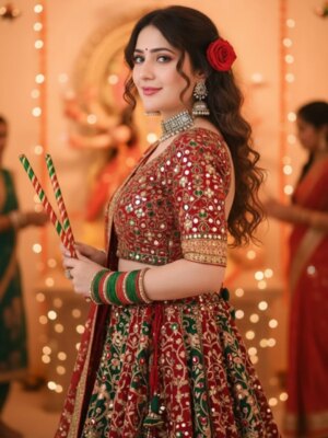 Naazuk Madan Lochan Instagram - 😍❤️ #happynavratri
@naazukmadanlochan
.
.
.
.
#naazukmadanlochan👑 #naazuklochan #naazuk #naazukangel #navratrivibes❤️ #navratri2025 #googlegemini #geminitrend #gemini #explorepage #explore