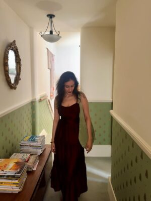 Namita Dubey Instagram - Is memory even perishable anymore, with the ceaseless presence of our photographs? 👾👾 

Thank you @pastmodrn for the dress 🍒💌🍒
