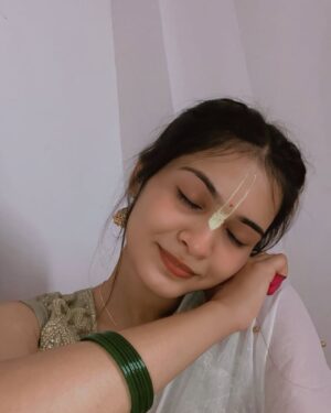 Nandini Instagram - 🦚Happy Janmashtami! May you be blessed with the divine grace of Lord Krishna🦚 #nandians💗 #repost