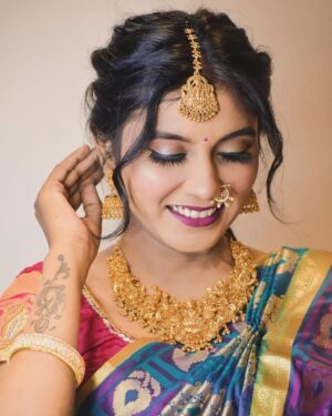 Nandini Padmukh Instagram - South Indian look ❤️✨

MUA : @nehazzglammy__mua
VC : @sumieclicks