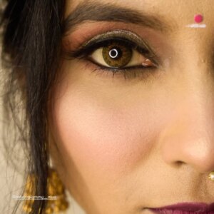 Nandini Padmukh Instagram - @nehazzglammy__mua 
#makeup#southindia look#duskytone