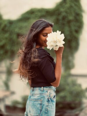Nandini Padmukh Instagram - “She wore flowers in her soul, not just her hair.”✨