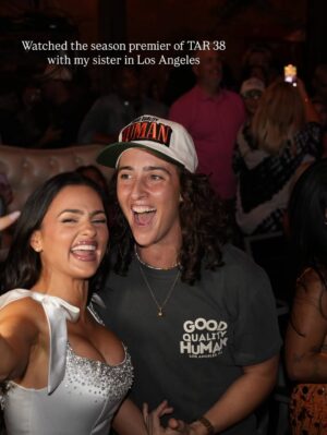 Natalie Negrotti Instagram - Dreams do come true! Honored to be competing with my sister as my teammate on the Amazing Race season 38. This is the coolest and most proud moment of my entire life so far!!!! SOOO GRATEFUL my heart is full 🤗 We flew to LA and had the best time ever at our Premier Party I LOVE U SISSY @stephanienegrotti and thank you to everyone who showed up we loved meeting you all 🖤 1st leg is complete see you all Wednesday for episode 2! Thank you to @sherrihill for dressing me I felt like a princess! 📸: @taylor.mcwhorter #theamazingrace #tar #tar38