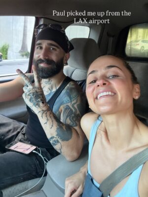 Natalie Negrotti Instagram - Dreams do come true! Honored to be competing with my sister as my teammate on the Amazing Race season 38. This is the coolest and most proud moment of my entire life so far!!!! SOOO GRATEFUL my heart is full 🤗 We flew to LA and had the best time ever at our Premier Party I LOVE U SISSY @stephanienegrotti and thank you to everyone who showed up we loved meeting you all 🖤 1st leg is complete see you all Wednesday for episode 2! Thank you to @sherrihill for dressing me I felt like a princess! 📸: @taylor.mcwhorter #theamazingrace #tar #tar38