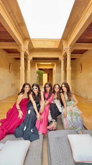 Natasha Luthra Instagram - Living our best Bollywood dreams in our private Haveli @suryagarh 🫶🏻 #Jaisalmer
