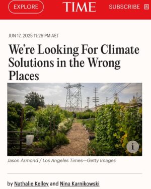 Nathalie Kelley Instagram - Our piece for @time is out! It’s about why real climate action means going beyond surface solutions - and tackling the system at the root of the crisis. Local, community-led responses offer a way forward (link to the full story up top).
This collaboration has been 30 years in the making. Grateful to have begun, and full of ideas for what’s next.
Fittingly, World Localisation Day is coming up on June 21, spotlightly local community-based solutions already transforming lives around the world. Get involved @localfutures_ 🌱