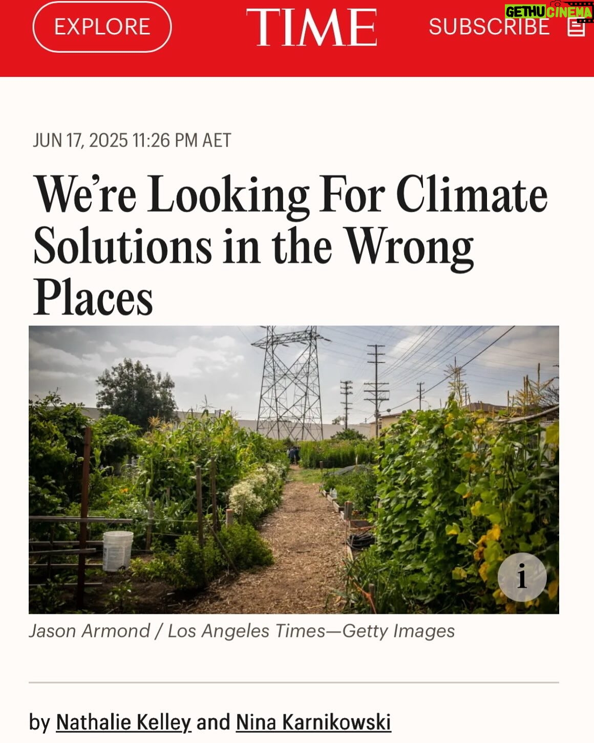 Nathalie Kelley - 1K Likes - Our piece for @time is out! It’s about why real climate action means going beyond surface solutions - and tackling the system at the root of the crisis. Local, community-led responses offer a way forward (link to the full story up top).
This collaboration has been 30 years in the making. Grateful to have begun, and full of ideas for what’s next.
Fittingly, World Localisation Day is coming up on June 21, spotlightly local community-based solutions already transforming lives around the world. Get involved @localfutures_ 🌱