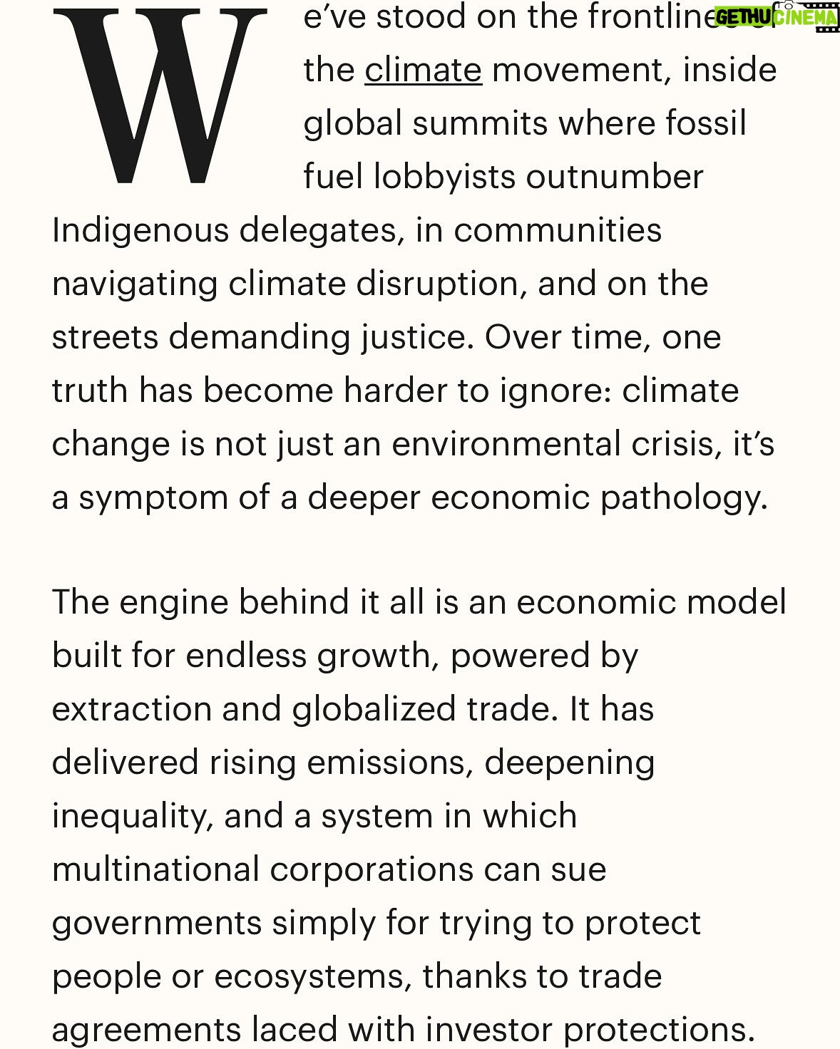 Nathalie Kelley - 1K Likes - Our piece for @time is out! It’s about why real climate action means going beyond surface solutions - and tackling the system at the root of the crisis. Local, community-led responses offer a way forward (link to the full story up top).
This collaboration has been 30 years in the making. Grateful to have begun, and full of ideas for what’s next.
Fittingly, World Localisation Day is coming up on June 21, spotlightly local community-based solutions already transforming lives around the world. Get involved @localfutures_ 🌱