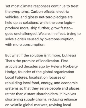 Nathalie Kelley Instagram - Our piece for @time is out! It’s about why real climate action means going beyond surface solutions - and tackling the system at the root of the crisis. Local, community-led responses offer a way forward (link to the full story up top).
This collaboration has been 30 years in the making. Grateful to have begun, and full of ideas for what’s next.
Fittingly, World Localisation Day is coming up on June 21, spotlightly local community-based solutions already transforming lives around the world. Get involved @localfutures_ 🌱