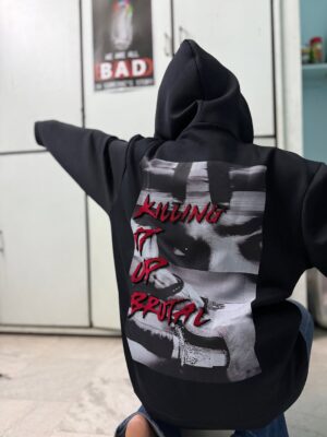 Nayani Pavani Instagram - They call him OG 🔥 We call him GOD 🤟
This hoodie feels like wearing him 🫠 look at his eyes 😭
@alekhyaannam The Lady Facebehind @theog.wear 🫡
So so proud of you babe 🫂💋