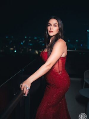 Neha Dhupia Instagram - In Red and ready to roar … 🐯 ♥️ 
.
.
.
.
.
.
.
@rohitgandhirahulkhanna 
@karishma.joolry 
@kaajee_rai 
@harmeetphotography 
@sikflix 
@hairbyshikhar 
@thakkerrishi 
@katalystworld