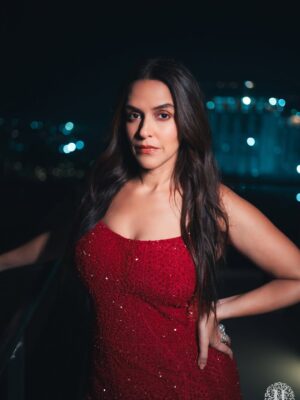 Neha Dhupia Instagram - In Red and ready to roar … 🐯 ♥️ 
.
.
.
.
.
.
.
@rohitgandhirahulkhanna 
@karishma.joolry 
@kaajee_rai 
@harmeetphotography 
@sikflix 
@hairbyshikhar 
@thakkerrishi 
@katalystworld