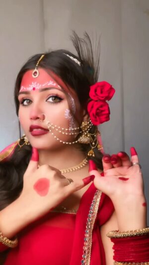 Neha Rana Instagram - Radha kaise na jale 🥹😍
.
.
.
#janmastami #janmashtamispecial #radhakrishn #radheradhe #krishna #trending #reelitfeelit #trend #love #trendingreels #explore