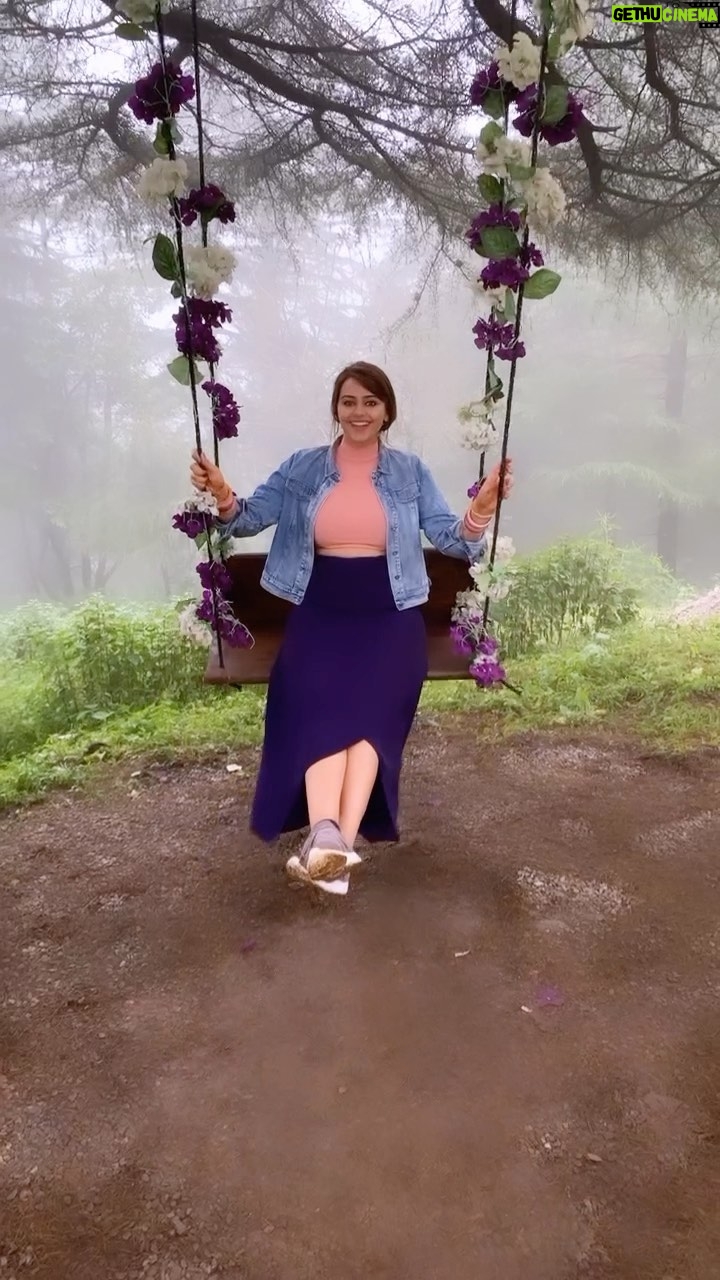 Neha Wadhawan - 1.5K Likes - Happiness post a trek🙃
.
.
.
.
.
#denimjacket #skirt #pink #purple