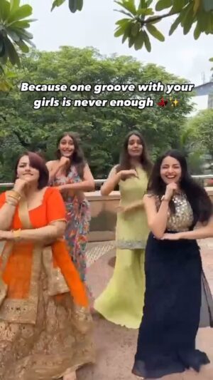 Nehalaxmi Iyer Instagram - Tag your besties who’d totally vibe with this and hit that save ❤️ if this gave you major #FriendshipGoals!

Dancing like nobody’s watching… but hoping the whole world sees it! 💃✨
When you’re with your besties, every beat turns into a memory, and every step becomes a vibe. From laughter between takes to those perfectly in-sync moves — this is your sign to grab your girl gang and just dance it out! 🎶👯‍♀️

Whether it’s a wedding, brunch, girls’ night, or just another reel-worthy moment, nothing beats the energy of dancing with your tribe. It’s not just about the choreography — it’s about the bond, the chaos, the joy, and the memories you create together. 🤍

#DanceWithBesties #GirlsJustWannaHaveFun #BestieGoals #GirlTribeVibes #WeekendVibes #ViralDanceReel #ReelKaroFeelKaro #TrendingReels2025 #IndianCreators #BollywoodVibes #FriendshipDance #BFFGoals #ReelTrend #DancingQueens #GrooveWithUs #ReelItFeelIt #surbhichandna #mansisrivastava  #shrenuparikh #InSyncWithMyGirls #DesiGirlVibes #BestieReels #ContentWithSoul #CreatorsOfInstagram #ReelWithPurpose #FeelGoodContent #ViralReelAlert #ishqbaaaz