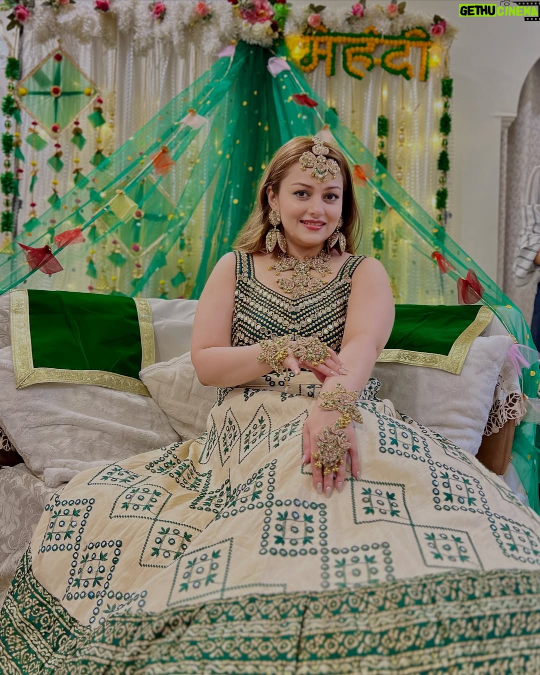 Nehalaxmi Iyer - 24.5K Likes - Celebrating Navratri Day 5 in the color of growth, love & new beginnings – Green! 🌿 These moments are even more special as they’re from my Mehendi celebrations, where tradition met devotion in the most beautiful way.

These pictures are extra close to my heart because they’re from my Mehendi celebrations 🌿💍 — and how perfect that today’s Navratri color is Green! On this auspicious day, we worship Maa Skandmata, the divine mother of Lord Kartikeya, who radiates unconditional love, compassion, and blessings for prosperity. 🌸

🌺 About Maa Skandmata
She sits gracefully on a lotus, symbolizing peace, purity, and wisdom. Devotees believe that worshipping her on Day 5 of Navratri brings harmony, wealth, and spiritual growth.

💚 Why Green Today?
Green is the color of new beginnings, fertility, nature, and growth. It reflects balance, freshness, and abundance — perfect for channeling positivity and divine energy into our lives. For me, wearing Green today brings back the joy of my Mehendi, a celebration of love, blessings, and the start of new chapters.

✨ Navratri is all about devotion, tradition, and style — and I’m loving sharing my Navratri Color Series with all of you.

#Navratri2025 #NavratriDay5 #GreenForNavratri #MaaSkandmata #NavratriCelebration #FestiveLooks #MehendiCelebration #IndianBrideVibes #NavratriOOTD #NavratriSeries #NavratriColors #ShubhNavratri #DurgaMaa #FestiveStyle #NavratriSpecial #IndianFestiveWear #FestiveVibes #OOTDIndia #mehendi #indian #ishqbaaz #mansisrivastava #shrenuparikhofficial #ruha