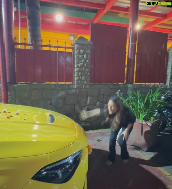 Nia Sharma - 754K Likes - AMG!!!!!!!!! ………………(All Money gone) EMI ON😊😊😊😊😆 

Thanks @autohangar for such a beautiful delivery experience and rewinding our childhood 🥰

Ye Diwali Yellow wali 🪔 😇