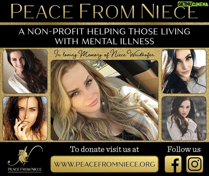 Niece Waidhofer - 21K Likes - Happy Heavenly Birthday, Niece. 

Today, Niece would have turned 35. Not a day goes by that she isn’t loved, missed, and remembered. We celebrate her today and always. She will always be in our hearts. 

To honor Niece’s giving spirit, we invite you to support Peace From Niece, the nonprofit her loved ones founded to help those struggling with mental health challenges. In partnership with The Menninger Clinic and Baylor College of Medicine’s Department of Psychiatry & Behavioral Sciences, we are working to bring meaningful change to people’s lives.

To learn more about Niece’s story, see more photos, or to make a donation, please visit: www.peacefromniece.org

Every contribution, no matter the size, can help someone in need. If we can spare even one person the pain she experienced, then the effort will have been worthwhile.

– Niece’s family and friends ❤️