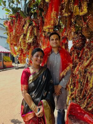 Niharika Dash Instagram - Happy Durga Puja and Durga Ashtami to everyone.
Her devotion to Maa Durga has always mesmerized me. Every moment of her life, she chants Maa’s name with pure faith. I have witnessed miracles in her life and mine, all because of Maa’s divine blessings. I feel truly grateful for the positivity she brings and deeply blessed by Maa Durga’s presence.

I am not keeping this fast just because she is observing it—I am keeping it out of respect for her unwavering faith and devotion towards Maa Durga. She made me realize that Maa is always with us, protecting us and showering us with blessings. @niharikadash956 #durgaastami #durgapuja #durgamaa