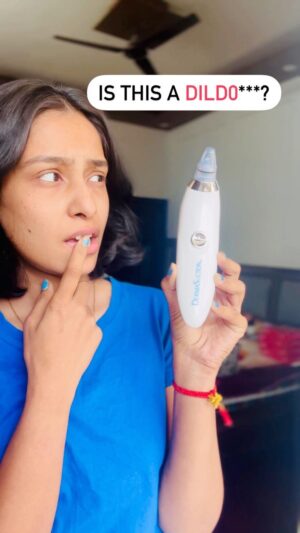 Nikitha P Khatri Instagram - ‼️Save post‼️
Got it for Rs.399/- from amazon and it's definetly worth it.
If you have black heads and white heads issues.
I remember once i went to a derma clinic for a clean up when i had a lot of gug on face and she used some sucking decive that was quite smiliar. That clean up costed me Rs.2700/- imagibne! Well i think i definetly love this device, it will be great to use wd some cleansing cream on.
Would u like to buy?🥶