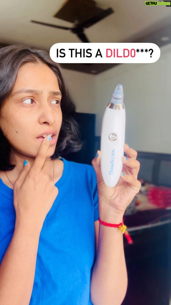 Nikitha P Khatri - 2.9K Likes - ‼️Save post‼️
Got it for Rs.399/- from amazon and it's definetly worth it.
If you have black heads and white heads issues.
I remember once i went to a derma clinic for a clean up when i had a lot of gug on face and she used some sucking decive that was quite smiliar. That clean up costed me Rs.2700/- imagibne! Well i think i definetly love this device, it will be great to use wd some cleansing cream on.
Would u like to buy?🥶