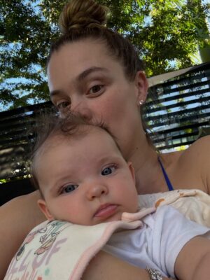Nina Agdal Instagram - Happy 1st birthday to our baby girl, Esmé. Thanking God every day for you. Keep dancing to the beat of your own drum lady bug. Mommy loves you sooo much!! 💞