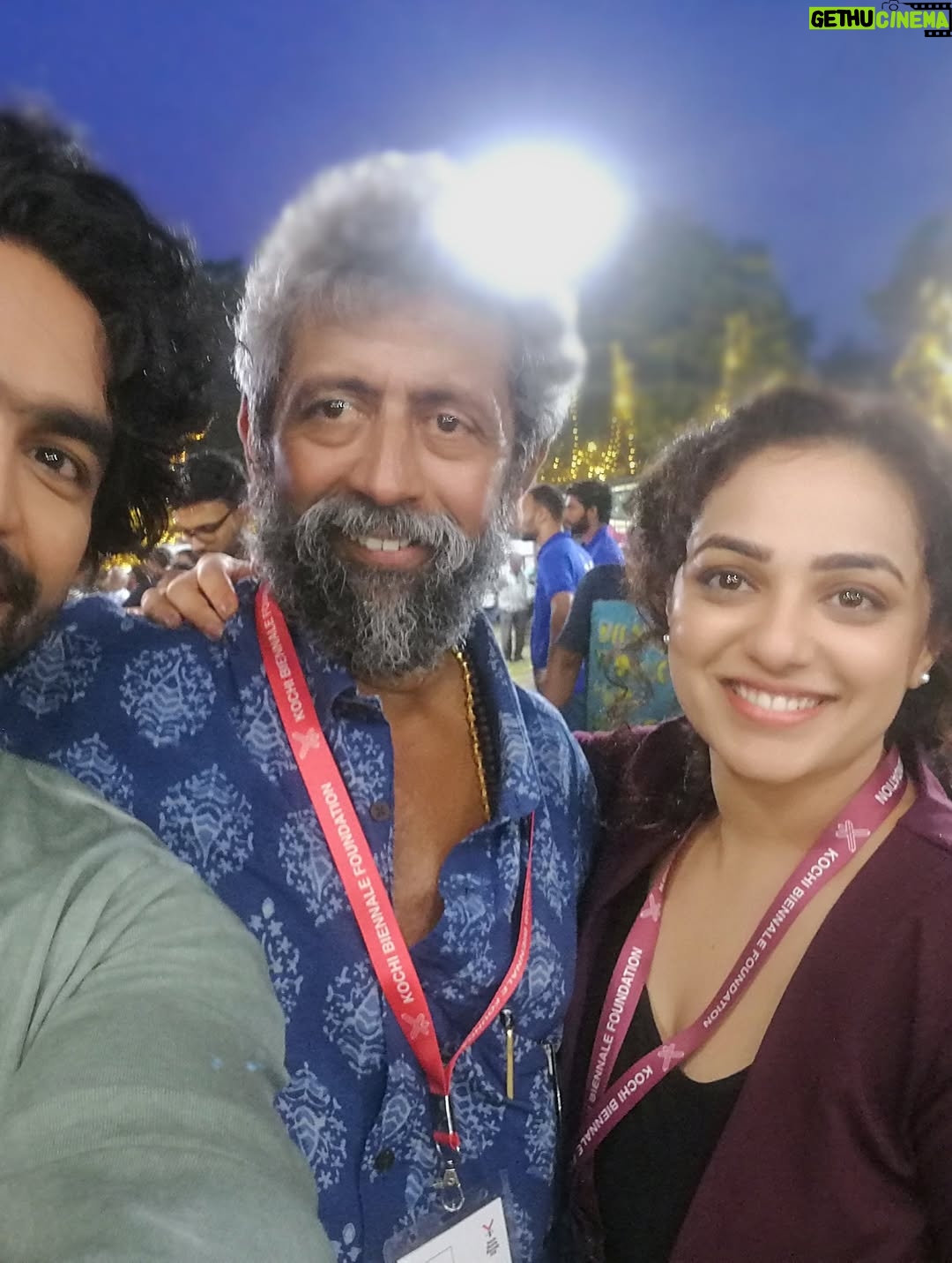 Nithya Menen - 1.4 Million Likes - There are some moments (that come rarely) when I feel very nourished by a movie. Simply because it was real cinema… and I could engage the artist in me. I could really do the work that I was always meant to do , but get to do so little of :)
One of those movies is ‘Kolaambi’ directed by @tkrajeevkumar . And it is, to date, one of the few films I’ve done that I know will stand the test of time. Because art lives on and never gets old, and never changes. I still remember well, the day Rajeev sir came to see me in Bangalore at my home to talk to me about this film. It sounded like a real film. Like it had a beating heart. I didn’t need even a moment to think about it. 
And as I expected, I loved working on the film and the people there - The ‘Agrahaaram’ we shot in - where the people would greet us every morning as they went about their everyday routine. We were now just a part of their routine and they would treat us so casually- which I LOVED! No unnecessary intrusion, attention, excitement regarding films or actors or  shooting. What a dream that was- to go about our work normally. We made sure we were as respectful as possible too- keeping silence, eating vegetarian food and keeping the place clean . 
The spunky ‘Paati’ who kept me company while I was waiting in-between shots. She shared her home, her stories and most of all- her AC with us :D
After a week, I found our Line Producer Sujit Soman sitting on her dining table at the far end of her house, eating his meals. They let us do that. They shared everything. 
The river at the end of the road to the Agrahaaram that I would walk up to whenever I had some time . It was a dream to be so close to nature which, truth be told, is the thing I enjoy most. 
And our communal meals in that same restaurant in Fort Cochin! @iamsijoyvarghese @siddharth2121 @r_varman_ and I . We would put all the food in the middle and eat straight off the same bowl. I miss that very much. I felt like myself & I took away something big from it, thanks to Sijoy :)
I hope I have more of this in the days and years to come - these kind of films and these kind of people 🌺
@renji_panicker @rohinimolleti @dileeshpothan @resulpookutty @sabu_cyril