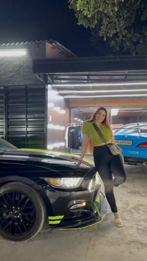 Nykkie Pandey Instagram - MYSTANG and I, are we late to the party? 😶🌫️
Swankiest workshop in town @anarchyofspeed