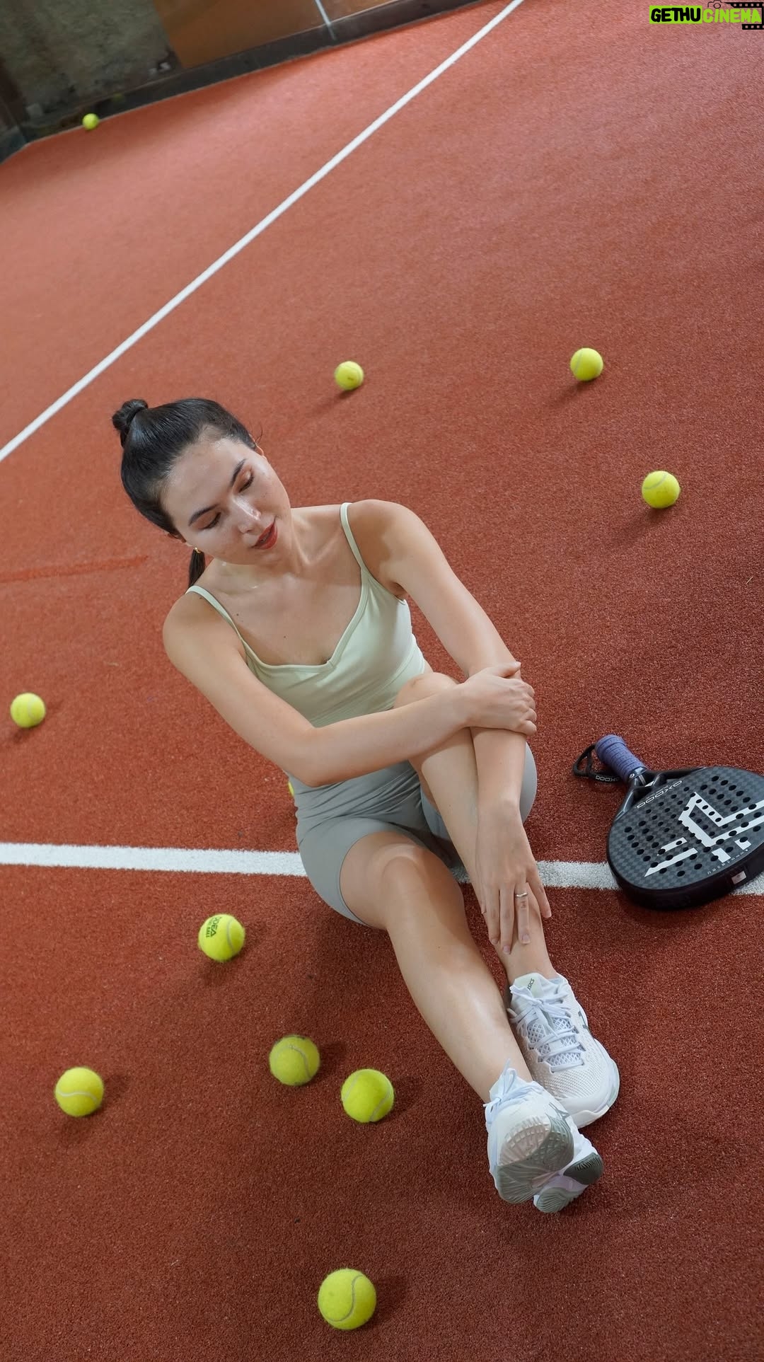 Olivia Jensen - 3.8K Likes - Finding my rhythm on the court! Still learning @soulpadelclub but having a blast @heijiactive