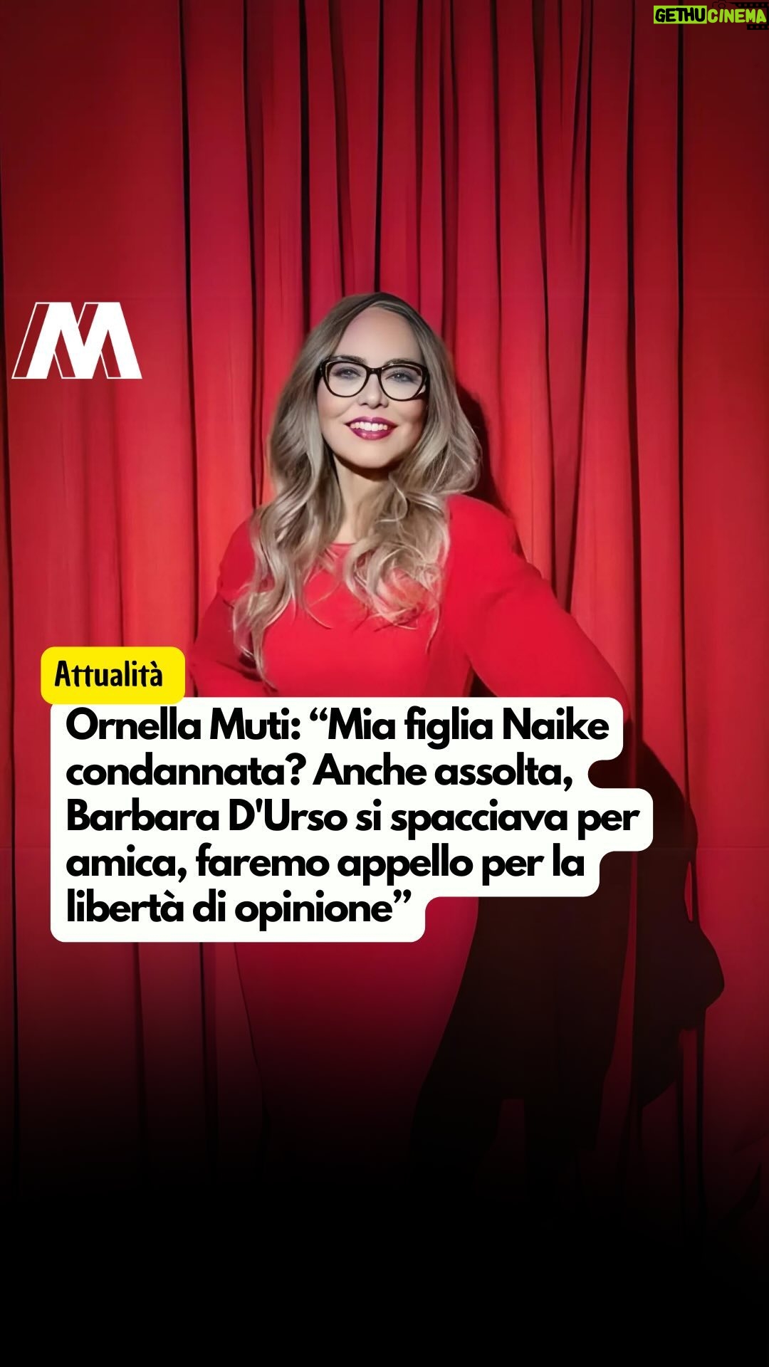 Ornella Muti - 6K Likes - Vi ricordate che Barbara D’Urso, ex conduttrice di “Pomeriggio 5”, aveva denunciato Naike Rivelli per alcuni video sarcastici nei quali commentava la sua trasmissione? Ecco, ieri il Tribunale di Alessandria l’ha in parte assolta e in parte condannata, anche se sui media è uscita soltanto la notizia della condanna. Così Ornella Muti, madre di Naike, ha deciso di chiarire la questione, che per lei e la figlia consiste in una vera e propria battaglia per la libertà di opinione, lanciando un messaggio direttamente a Barbara D’Urso... 🔥

L’articolo completo è su MOW, link in bio e nelle stories 👊🏻

📹 @ornellamuti 

#ornellamuti #naikerivelli #muti #cinema #barbaradurso #pomeriggio5 #pomeriggiocinque #mediaset #silvioberlusconi #berlusconi #tv #mowmag