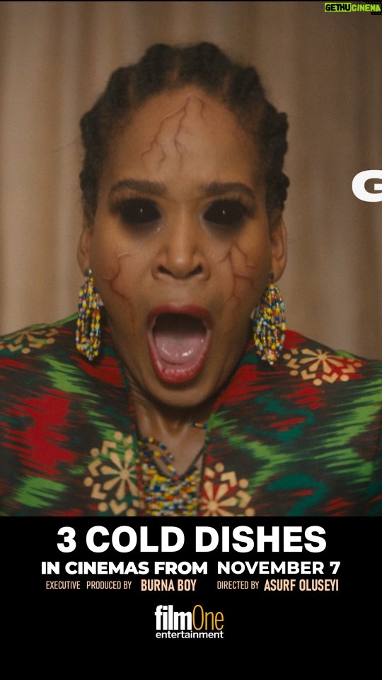 Osas Ighodaro - 2.4K Likes - 9 Days to Go!
The wait is almost over.
3 Cold Dishes — a story of pain, power, and revenge across West Africa.

Executive Produced By: @burnaboygram
@thenamix & @officialosas

In All cinemas from November 7

Nigeria • Ghana • Liberia • Cameroon • The UK

Starring:
@officialosas @realwaleojo @fat.toure.officiel @maud_guerard @bambathegreat @ameliembayeofficial @femijacobs @brutus_theactor @officialtaiwoadeyemi @rubyakubueze @tomiwasage

Directed by: @iamasurf

Brought to you by: @flyairpeace & Changan @mikanomotors

#3ColdDishes