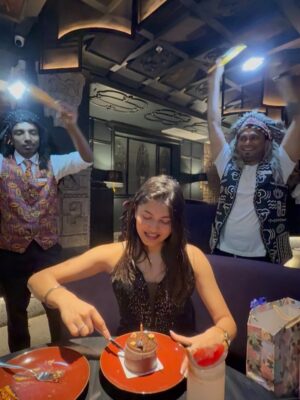 Pankti Shah Instagram - 27. How? Kab? Kaise? 😱 I’m just a pretty little baby 👶🏻 Suddenly I’m here, somewhere between “I’ve figured it out” and “what on earth is going on?” 😅
But what I do know is this : I’ve never felt more full. Full of stories, stumbles, laughter, lessons, and so much love it almost spills!!!! 💙
To everyone who messaged, called, hugged, wrote essays. sent a meme or flowers and cake, or just silently wished me well, thank youuuu!!! 😘🥰🤗 Dil se 😚 You made me feel like the universe paused for a second and whispered, “aap special ho ma’am.” 🌸 Blessed beyond words 🧿
This year, I’m carrying three things in my invisible tote bag:
✨ Love : the deep kind, for myself, for life, for the mess, and for the magic. 🥰
✨ Grace : because I’m learning to be softer with myself, even on the stormy days.
✨ Patience : because timing is a flirt, and I’m no longer chasing… I’m trusting.
As I blow out the candles and make my wish,
I hope you make a wish too! 🥹🎂 (Mujhe unlimited blessings bhejte rehna thanks y’all cuties 🥰)
And in the quiet of that wish, know that I made one for you as well!!! 💌
So go on… close your eyes today, feel something real,
And let the love and life keep spreading. 🌈💫
Happy Birthday to me!!! La la la!!! Happy little wish-day to you 🥰 Because baby it’s Leo season and I’m going to be celebrating all month 😏😗
Super grateful to all the cutie humans in my life for making me feel loved and showing up even while life is chaotic just to put a BIG SMILE on my face! (Or maybe it was the tequila but shush)
I will revert to all the love soon 🥰 jumping into my pajamas and going to let myself rest as now I’m younger 😜
Love, light and blessings 🪩🦋
Sherni
Let’s go 27. I’m ready. 🎂💫
#Chapter27 #GratefulHeart #MainCharacterEra #LeoSeason #loveandlaughter #family #Birthday