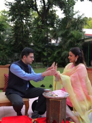 Parineeti Chopra Instagram - My chaand - my love🌛🥰 Happy Karwachauth! 

@raghavchadha88