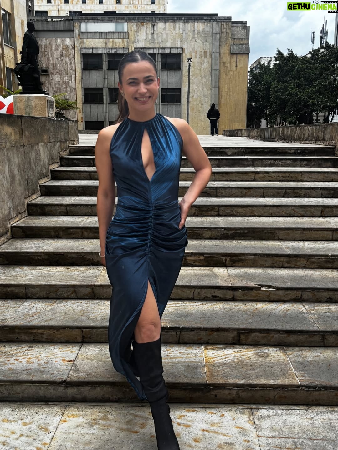Paula Castaño - 3.9K Likes - Hablemos de este vestido por favor.
¡Sin palabras! 💙 
Gracias por acompañarme en este día tan importante para mí. 

Vestido de la diseñadora @alexandrazabalaofficial con ilustraciones de @lauranaranjoconsulting ✨
