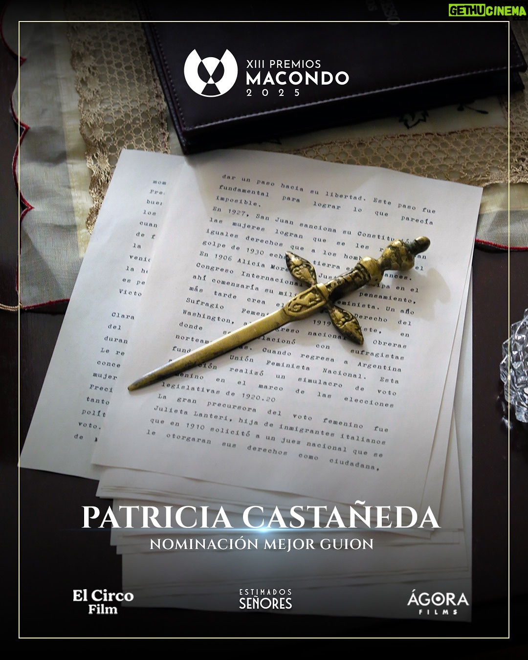 Paula Castaño - 691 Likes - Estamos nominados a los Premios Macondo con 12 nominaciones para @estimados_senores. Hacer una pelicula que cuenta la historia del sufragio femenino en Colombia e interpretar a Josefina Valencia fue un sueño para mi. Y estar nominada como Mejor Actriz de Reparto al lado de tremendas actrices es otro sueño cumplido.
Gracias miembros de la @academiacolcine y gracias @patricia_castanedag @alvarogutierrez por tantas alegrías que nuestra pelicula nos ha traído. 

Y a todos los colombian@s quiero invitarlos a que vean la transmisión de los Premios Macondo el 2 de Noviembre y que vayan a ver nuestras películas en las Salas de Cine. Hay mucho por ver en este mismo instante. 

@armonikadigital ✨
