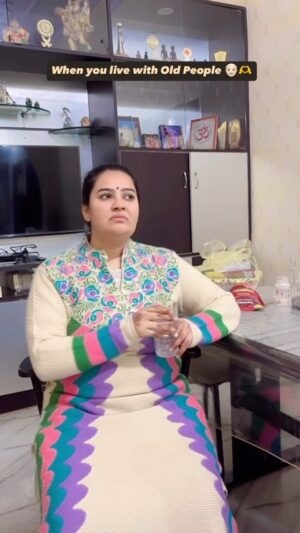 Pavni Mehrotra Instagram - Only lucky one’s can relate to this👴🏻🫶😘
Featuring my Rani Beti (Baba) on my reel feed 🎀
.
.
.
#funny #pavnilaughs #viral #comedy #family #relationships #relatives #dada #dadi #seniorcitizen #reelitfeelit #instagram 
[ Family, Funny, Senior Citizen]