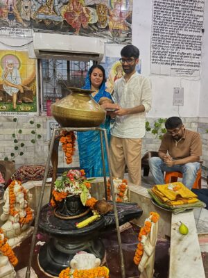 Pavni Mehrotra Instagram - This Saavan, I kept my first fast… and offered my first Rudra Pooja. 🪷
Not out of tradition, but from a silent cry of the soul —
A longing…
To thank the One who held me through the storm,
Who cradled my broken pieces,
And whispered life back into me.
This wasn’t just a ritual.
It was a rebirth.
A sacred offering to Shiva —
My protector, my teacher, my eternal beloved.
In His presence, I don’t just pray — I dissolve.
I am not separate from Him anymore.
He lives in my breath, my being, my becoming.
I now understand what it means
To fall madly in love with God.
To crave nothing but His name,
To ache only for His silence,
To dance only in His light.
This is the kind of love
That once tasted,
Becomes your forever.
Har Har Mahadev.
May He protect us all.🙏🪷